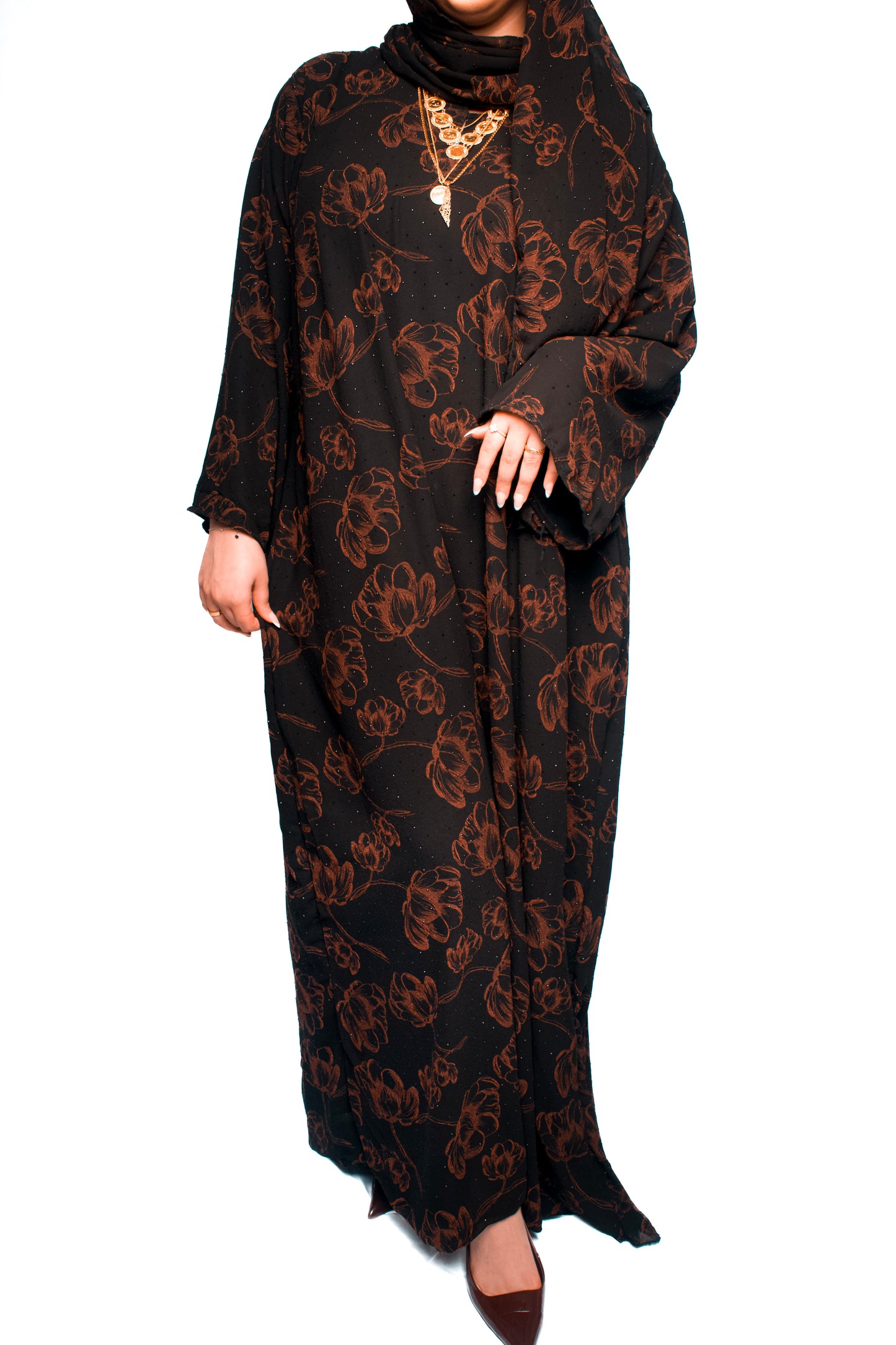 Lotus Red Abaya