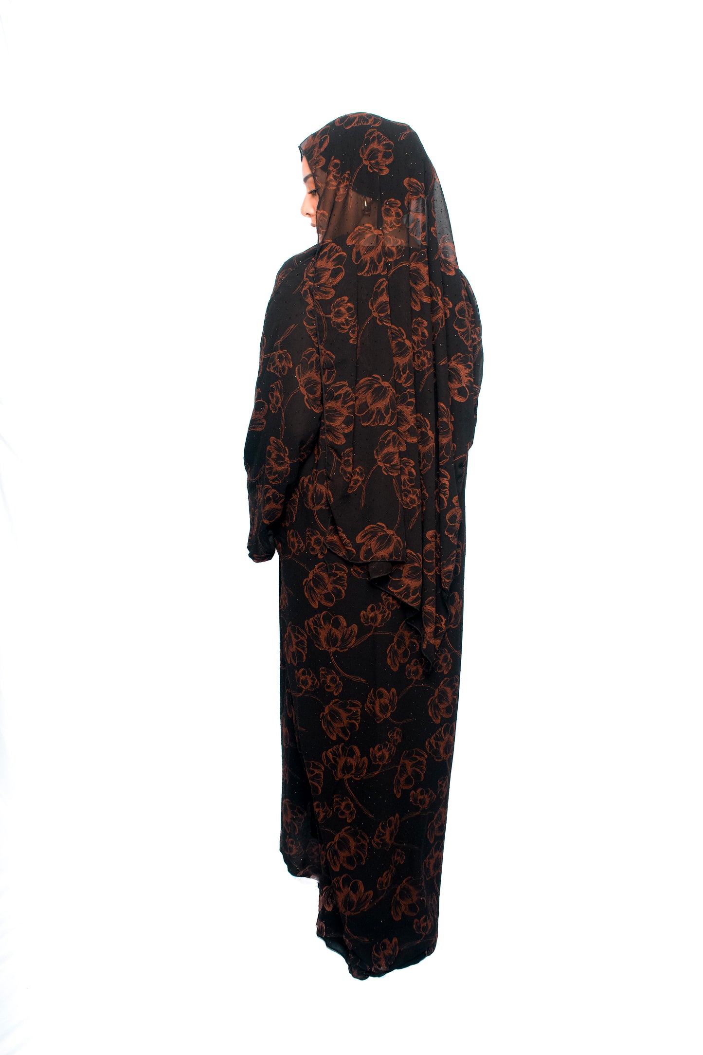 Lotus Red Abaya