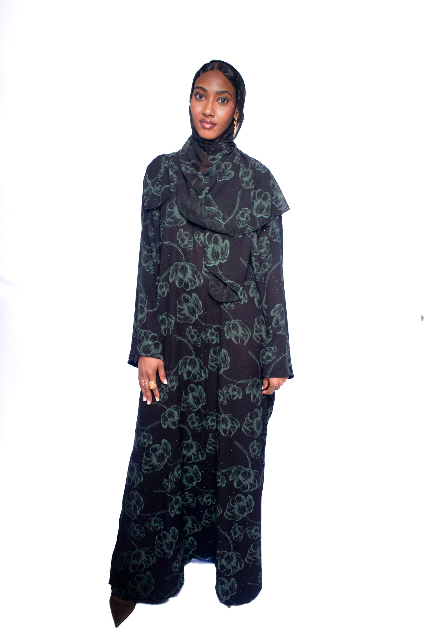 Lotus Green Abaya